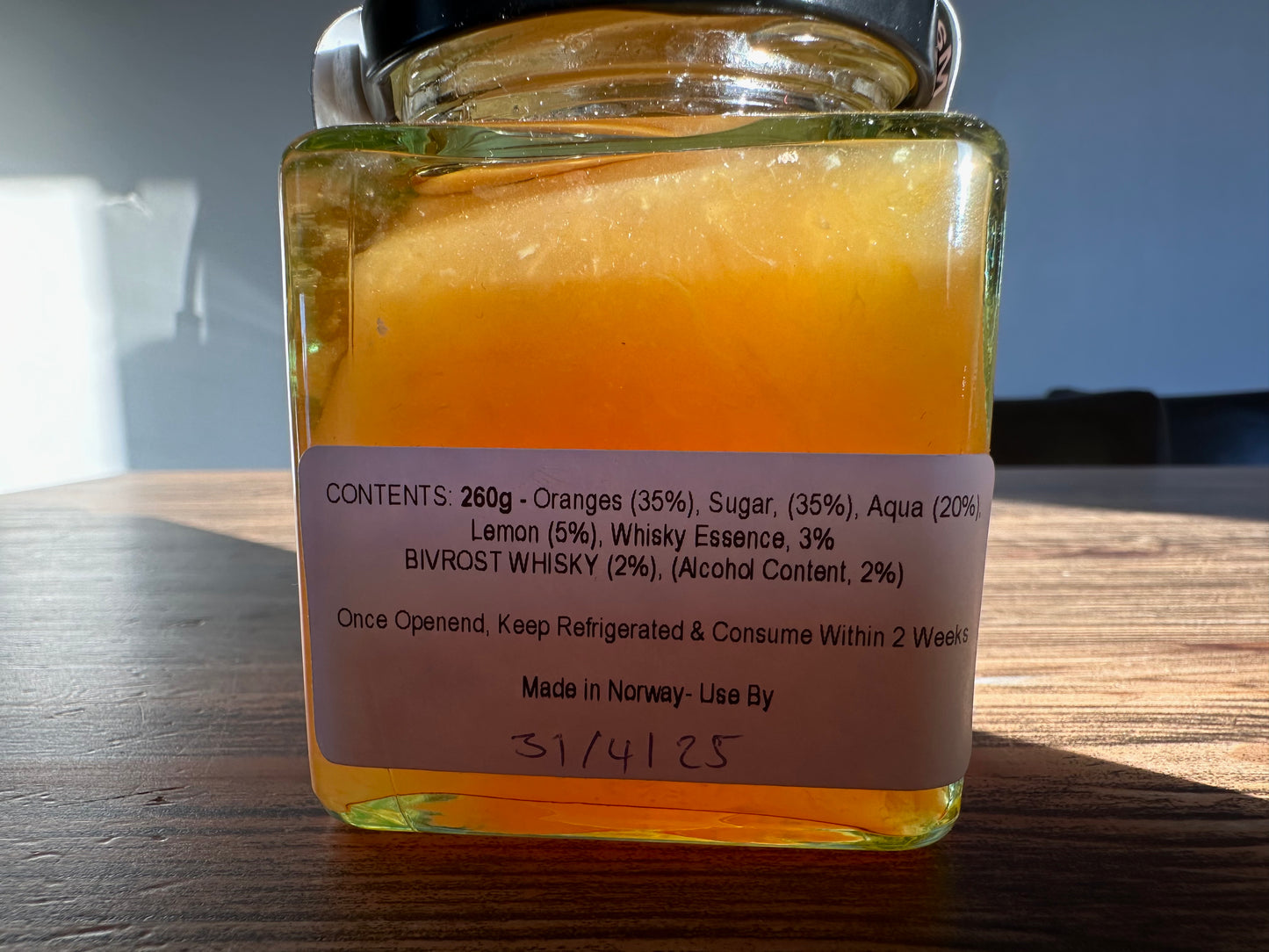 Gin-infused marmelade